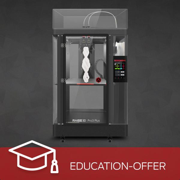 Education-Angebot: Raise3D Pro3 Plus 3D-Drucker mit Dual-Extruder