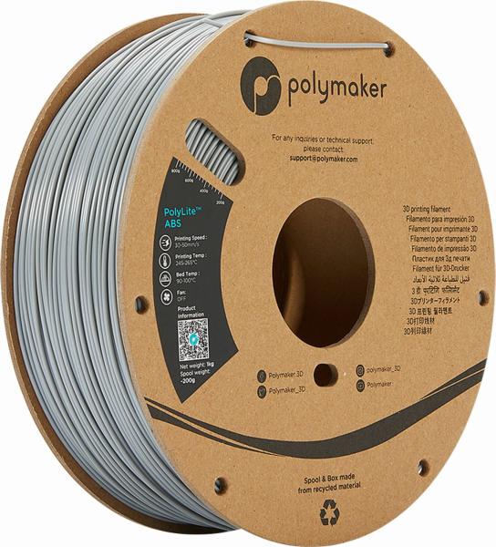 Polymaker PolyLite ABS Filament Gris