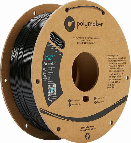 Polymaker PolyLite PETG True Black Filament 1,75mm