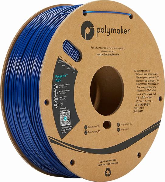 Polymaker PolyLite ABS Filament Bleu 1000g