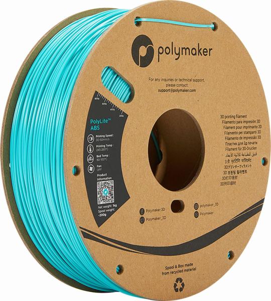 Polymaker PolyLite ABS Filament Teal 1000g