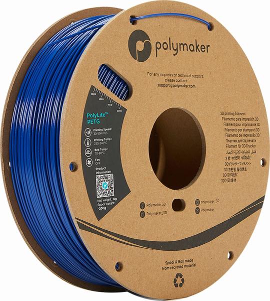 Polymaker PolyLite PETG Bleu Filament 1000g