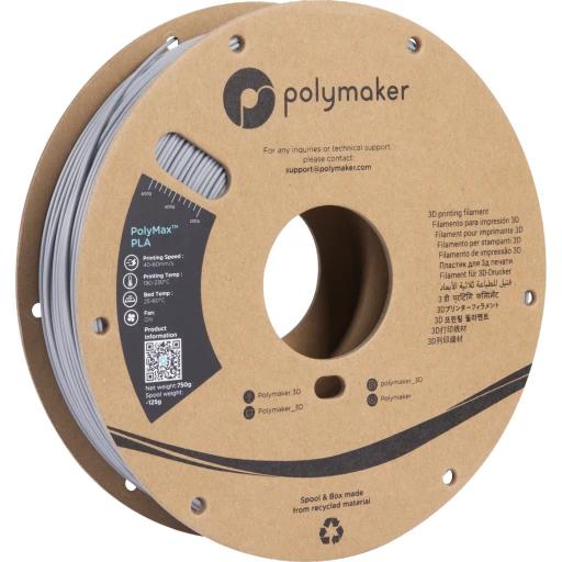 PolyMaker PolyMax Tough PLA Grey in 750g