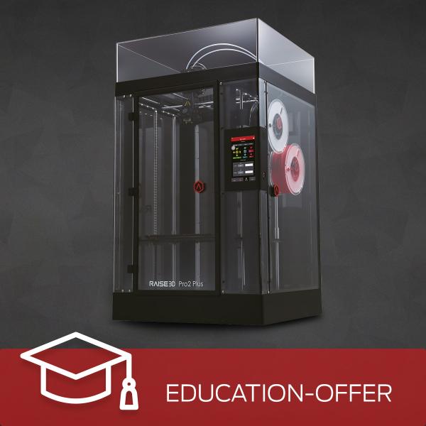 Education-Angebot: Raise3D Pro2 Plus 3D-Drucker mit Dual-Extruder