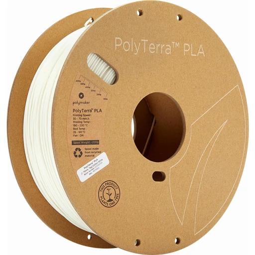 Polymaker PolyTerra PLA Coton Blanc 1,75mm 1kg