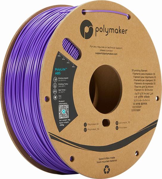 Polymaker PolyLite ABS Filament Purple 1000g