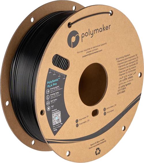 Polymaker PolySonic™ PLA Pro - High Speed Tough PLA Black