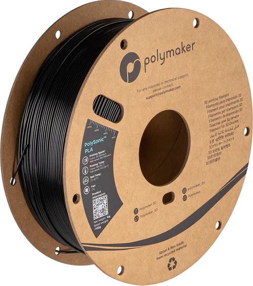 Polymaker PolySonic™ PLA - High Speed PLA Black 1,75mm