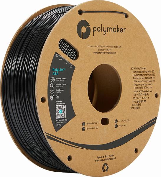 Polymaker PolyLite ASA Filament Black 1000g