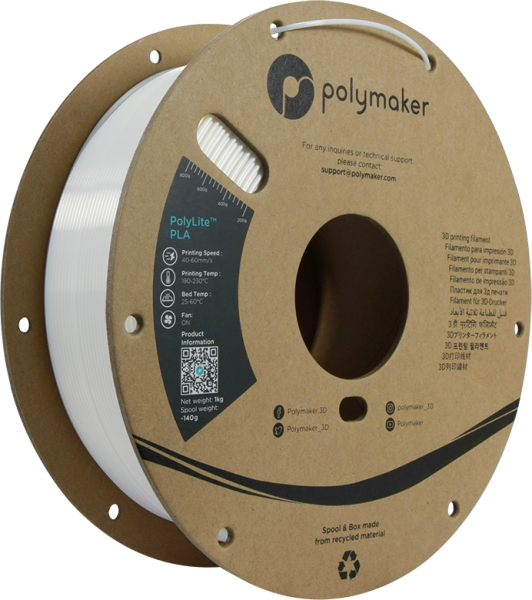 Polymaker PolyLite Silk PLA White