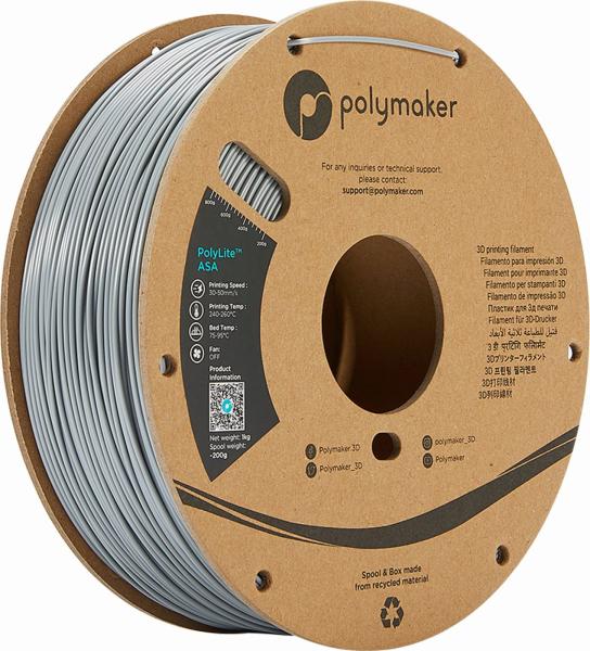 Polymaker PolyLite ASA Filament Gris