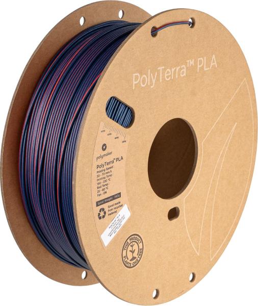 Polymaker PolyTerra PLA Dual Mixed Berries (Red-Dark Blue) 1,75mm 1kg