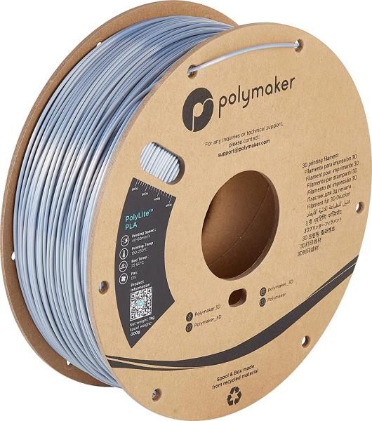 Polymaker PolyLite Silk PLA Silver 1,75mm 1000g