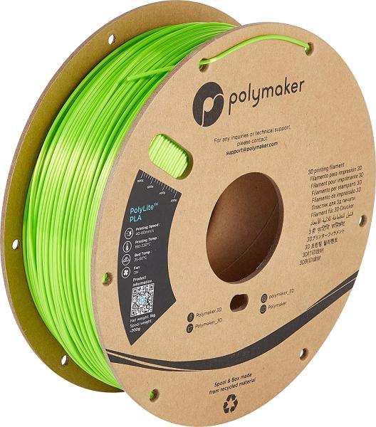 Polymaker PolyLite Silk PLA Lime 1,75mm 1000g