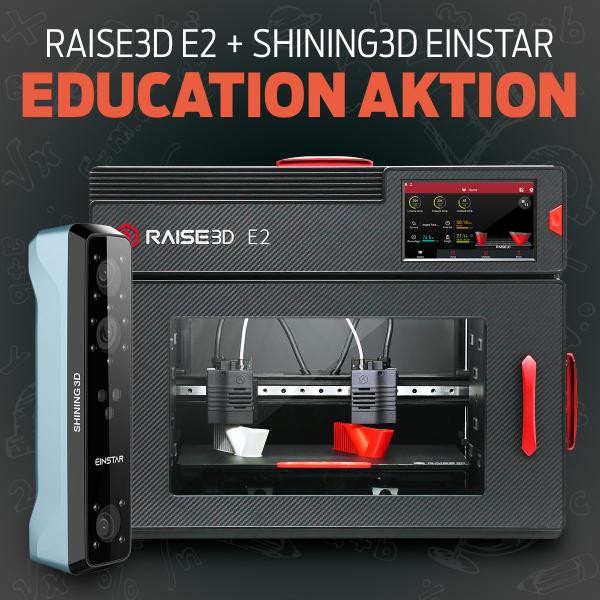 Imprimante 3D Raise3D E2 CF avec double extrudeuse IDEX – 3D