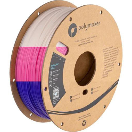 Polymaker PolyLite PLA™ Temperature Color Change Purple/Pink/Translucent 1,75mm 1000g