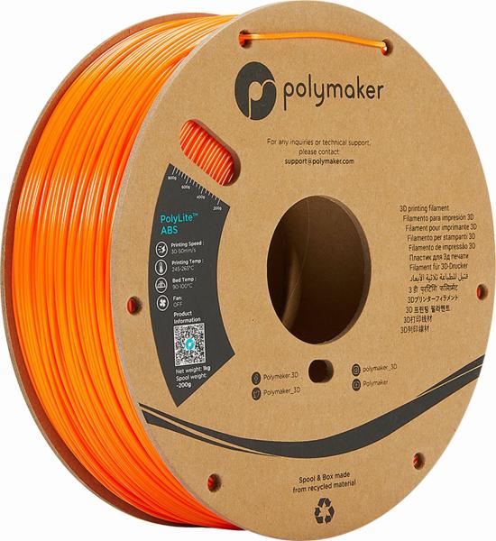 Polymaker PolyLite ABS Filament Orange 1000g