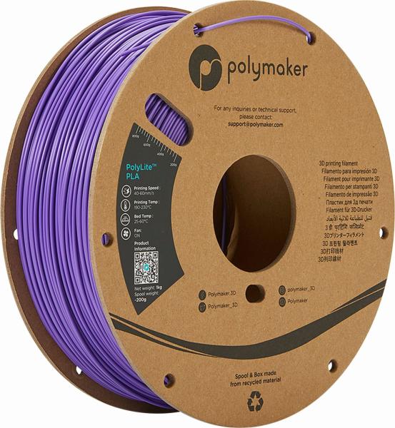 Polymaker PolyLite PLA Filament Purple 1000g