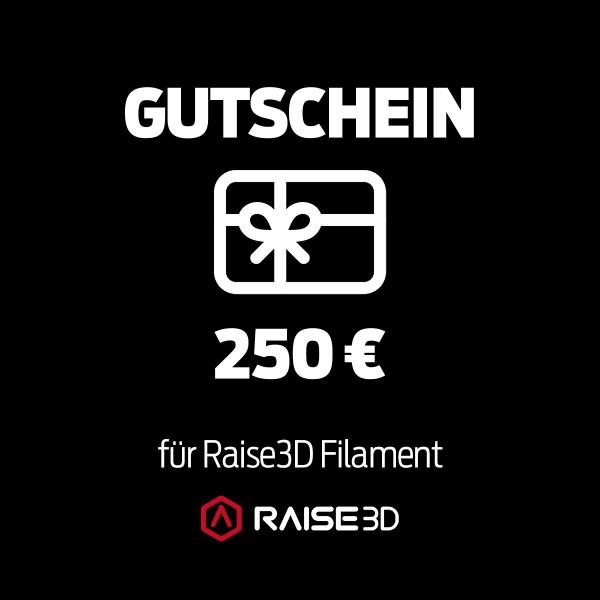 Bon d'achat de filament Raise3D d'une valeur de 250 €