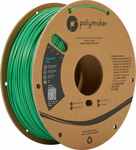 Polymaker PolyLite PLA Filament Green 1000g
