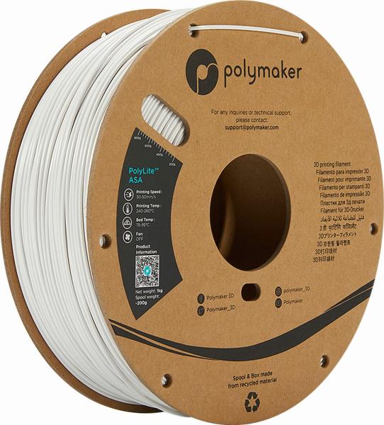 Polymaker PolyLite ASA Filament White 1000g