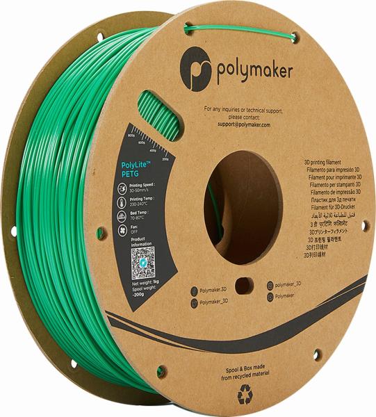 Polymaker PolyLite PETG Green Filament 1000g